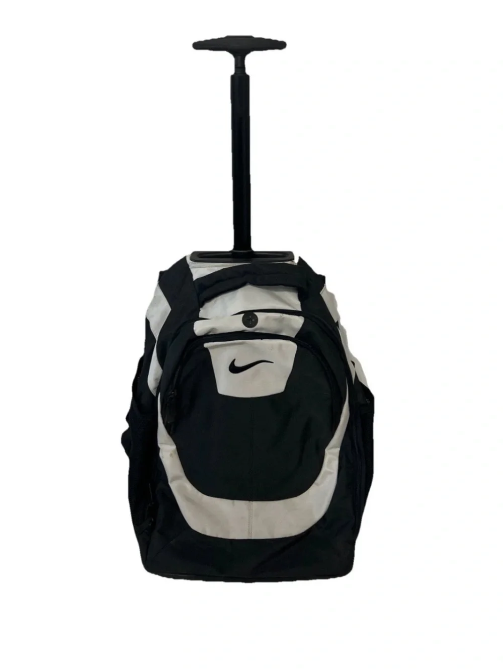 Nike Rolling Backpack Black White Travel School Bag
